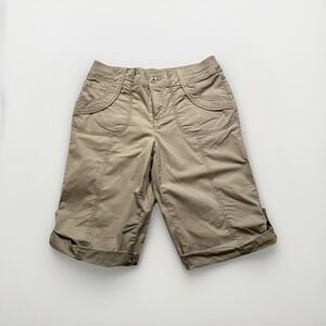 Khakis and Company Shorts Womans Size 6 Khaki Color Rolled Hems 4 Pockets‎ (250)